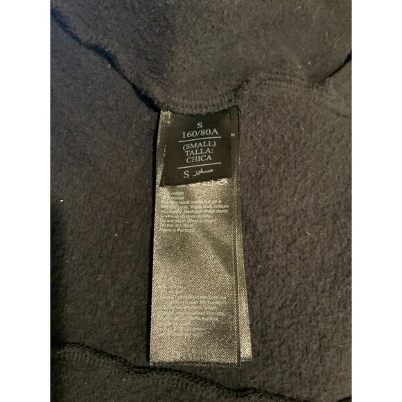 Allsaints Open Front Black Dahlia Sweat Cardigan W/ Zipper Collar, Size Small - Picture 9 of 9